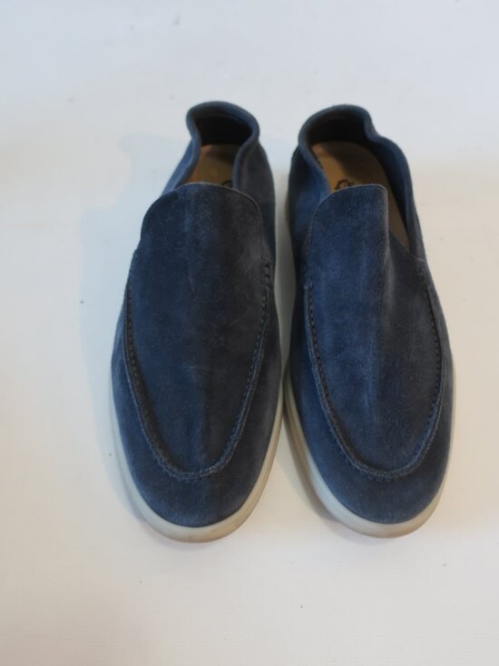 Authentic Mens Loro Piana Blue 1-Suede Summer Walk Slip-On Loafer Shoes 41 US/8 main image 12